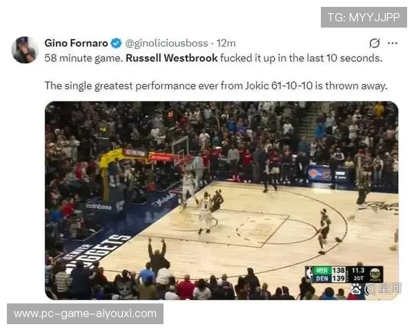 约基奇背打轻松解决回合,掘金比赛无悬念